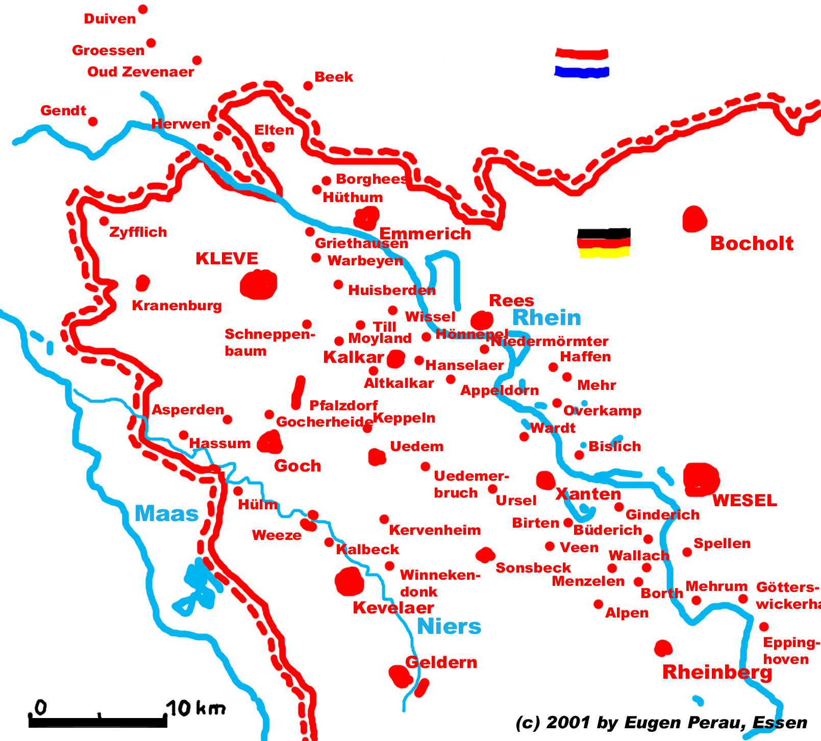 Karte Niederrhein (168 kB)